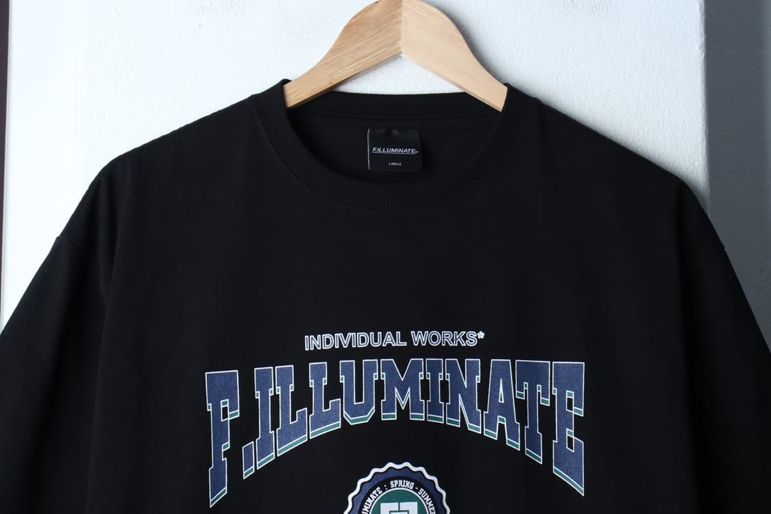 (L-2XL) 필루미네이트 반팔 티셔츠 빅로고 블랙 올드스쿨-H32563 상품이미지3