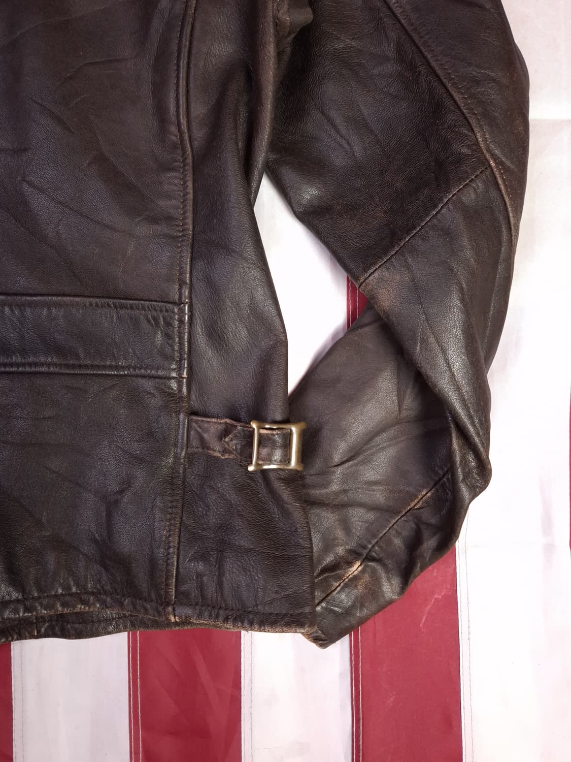 오리지날 아비렉스 리얼레더 싱글 라이더자켓 상품이미지9