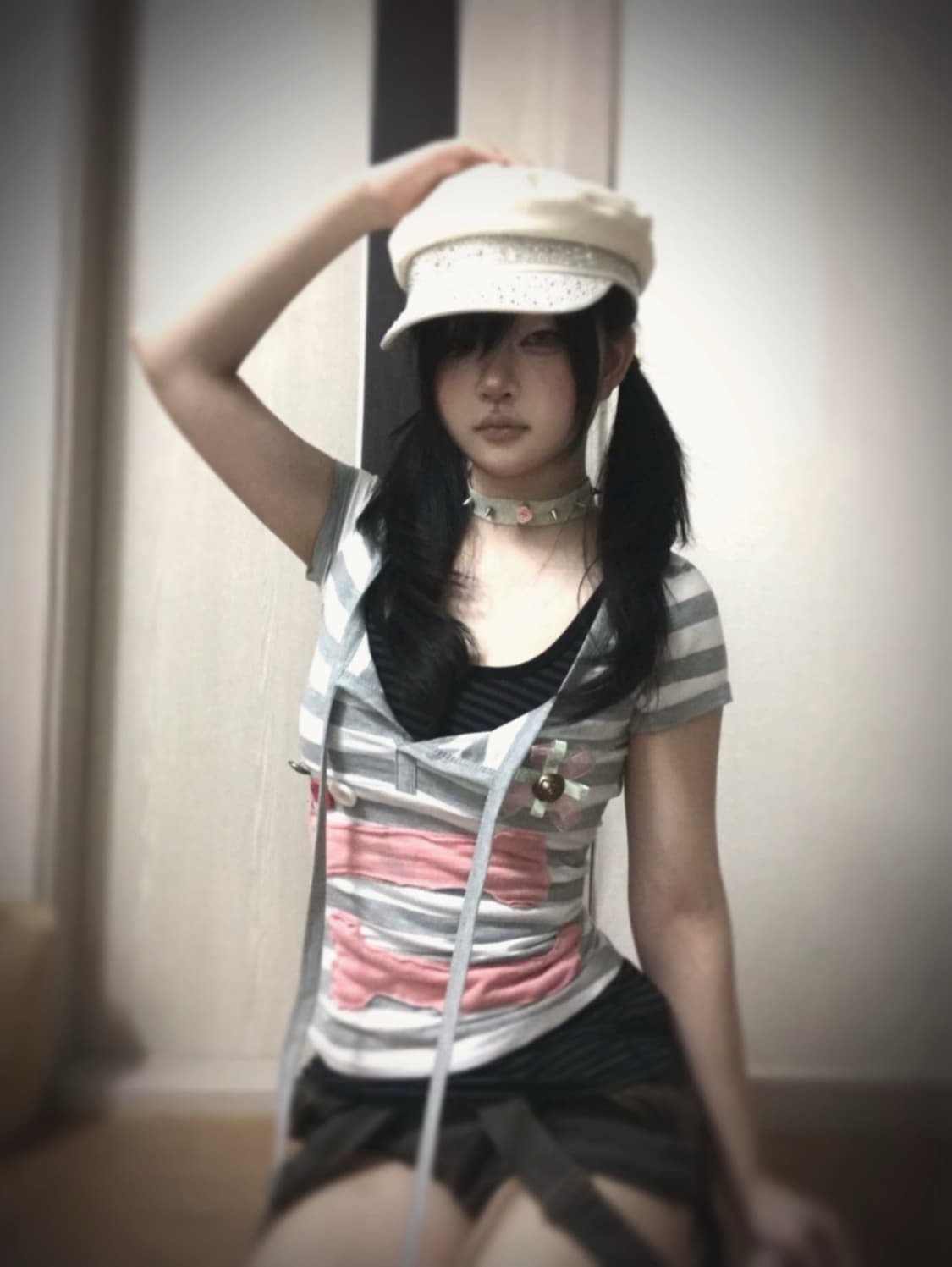 Custom Bone Patch Stripe Tee 상품이미지3