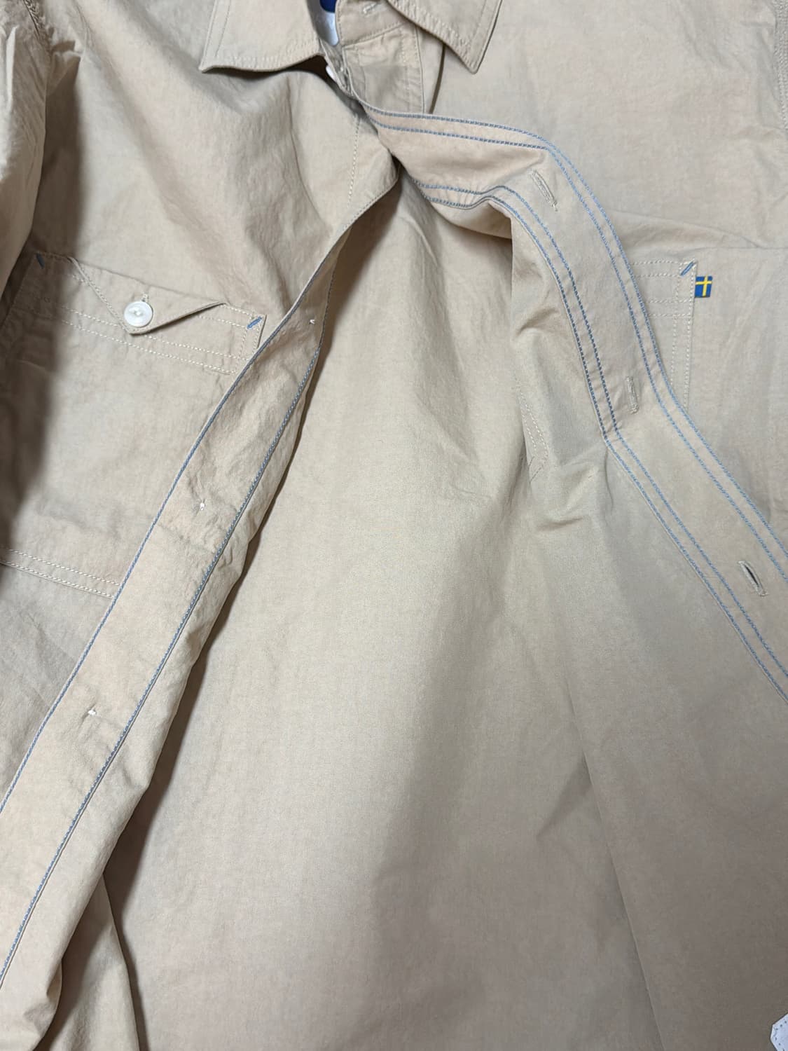 트레통 셔츠 베이지 새제품 상품이미지6