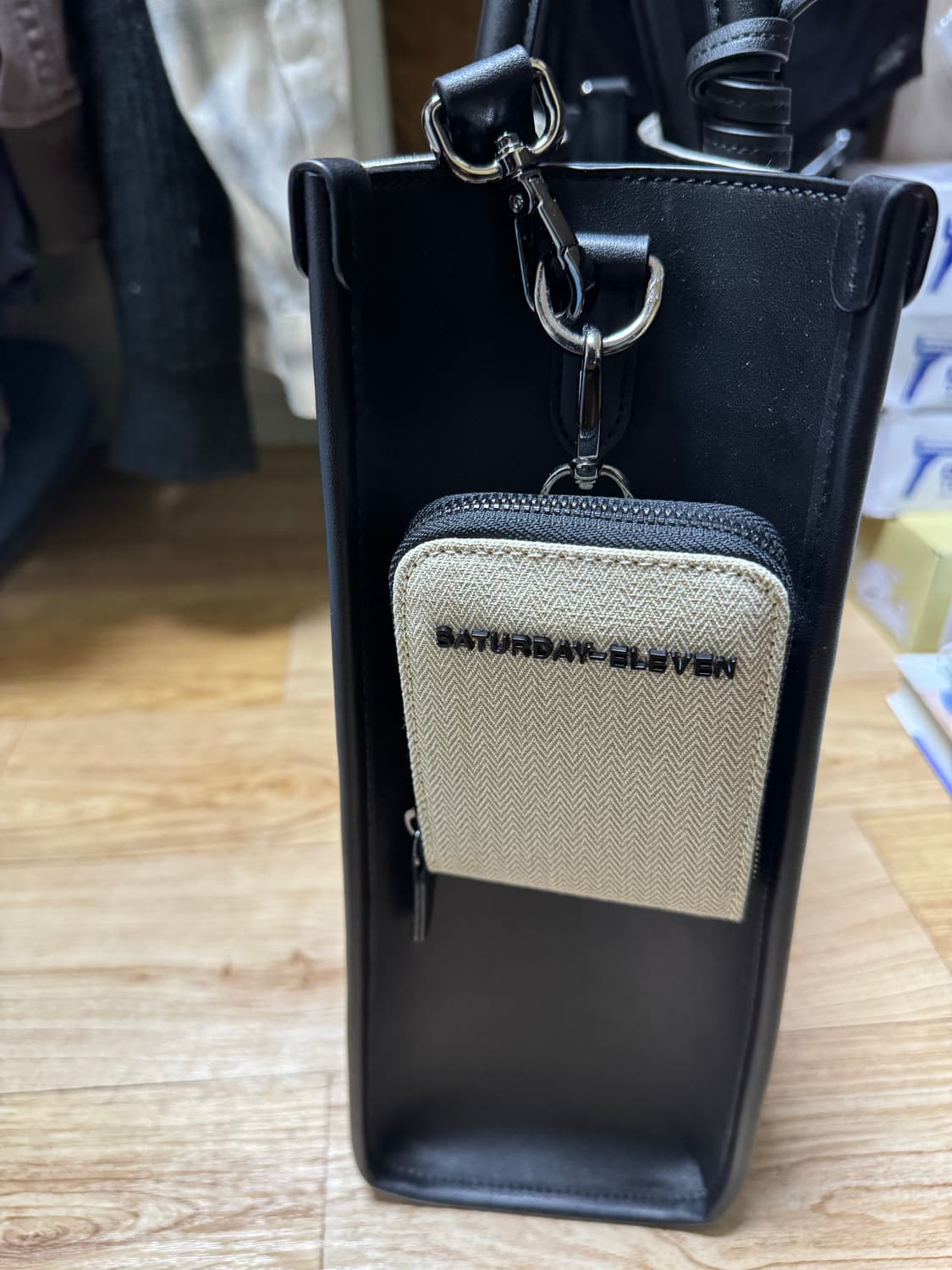 Saturday Eleven NO.6 헤링본 브릿지 토트백 세러데이일레븐 상품이미지2