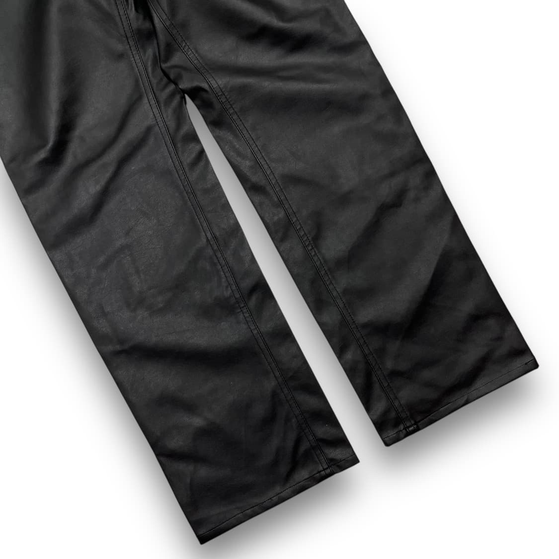 락시크 비건 레더 딥 다크 일제 빈티지 팬츠 상품이미지4