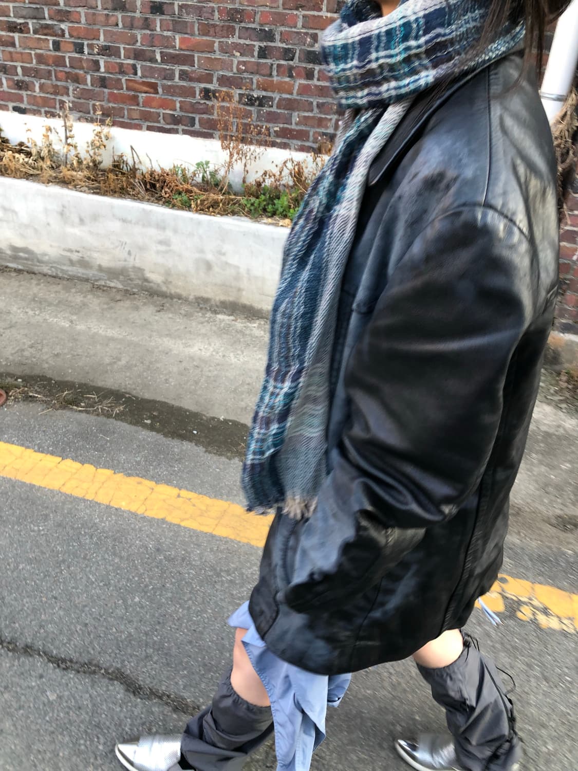 90s 이탈리안 리얼 레더 카코트 상품이미지3