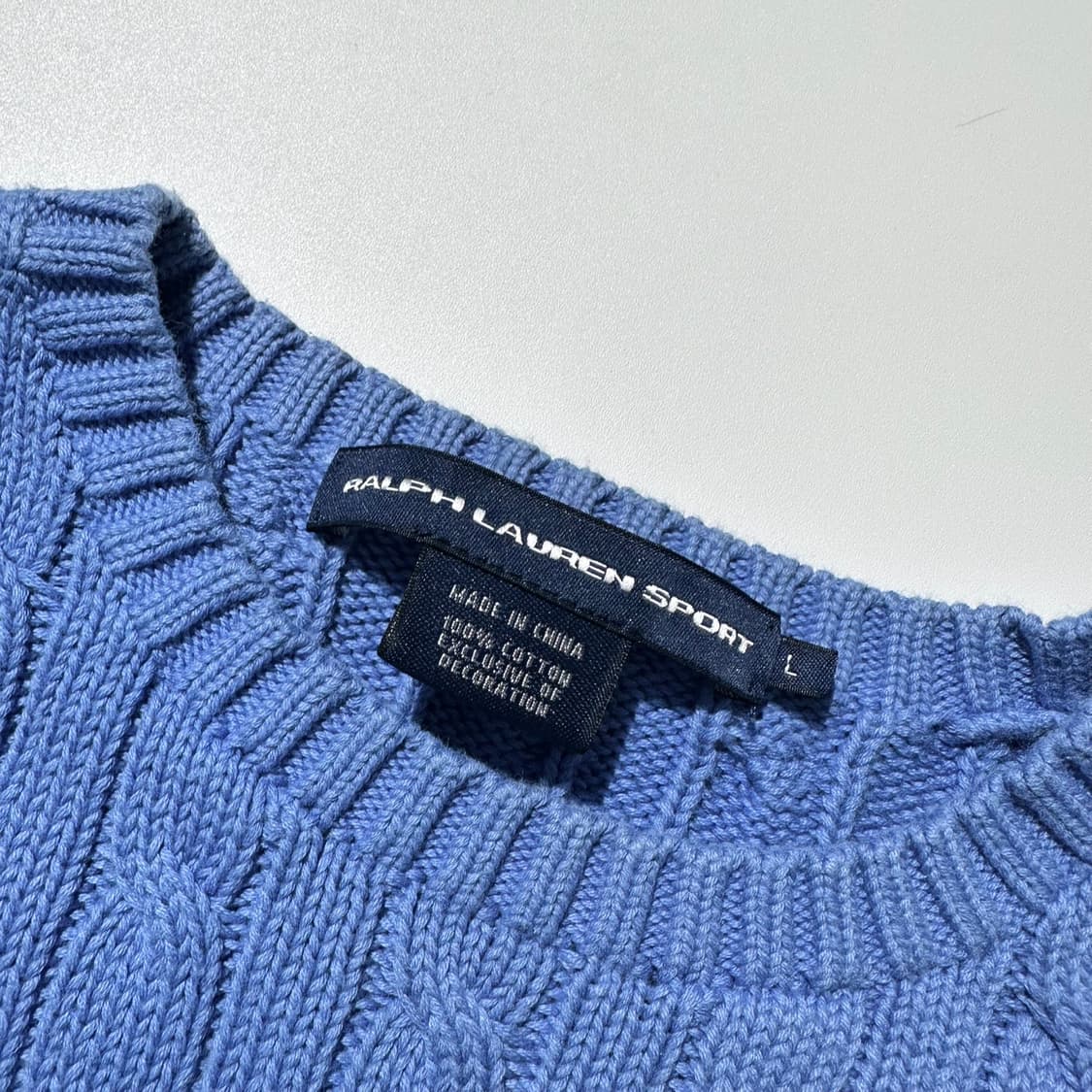 폴로 랄프로렌 케이블 라운드 니트 상품이미지4