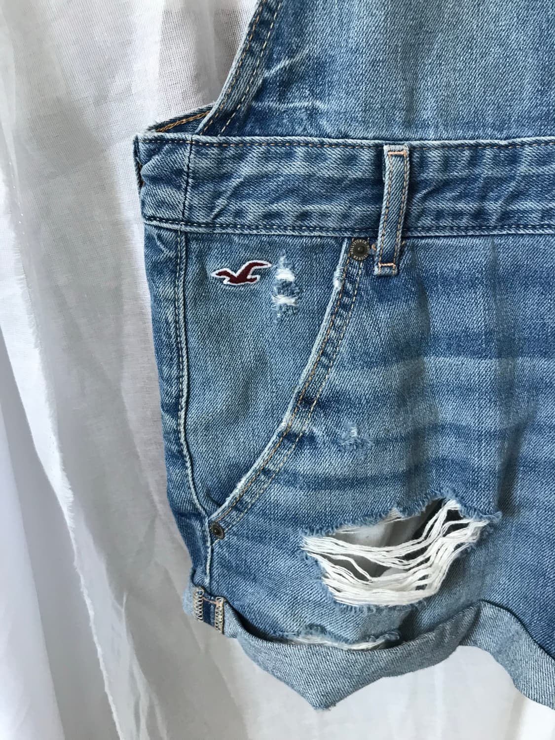 hollister 썸머 데님 오버롤 상품이미지10