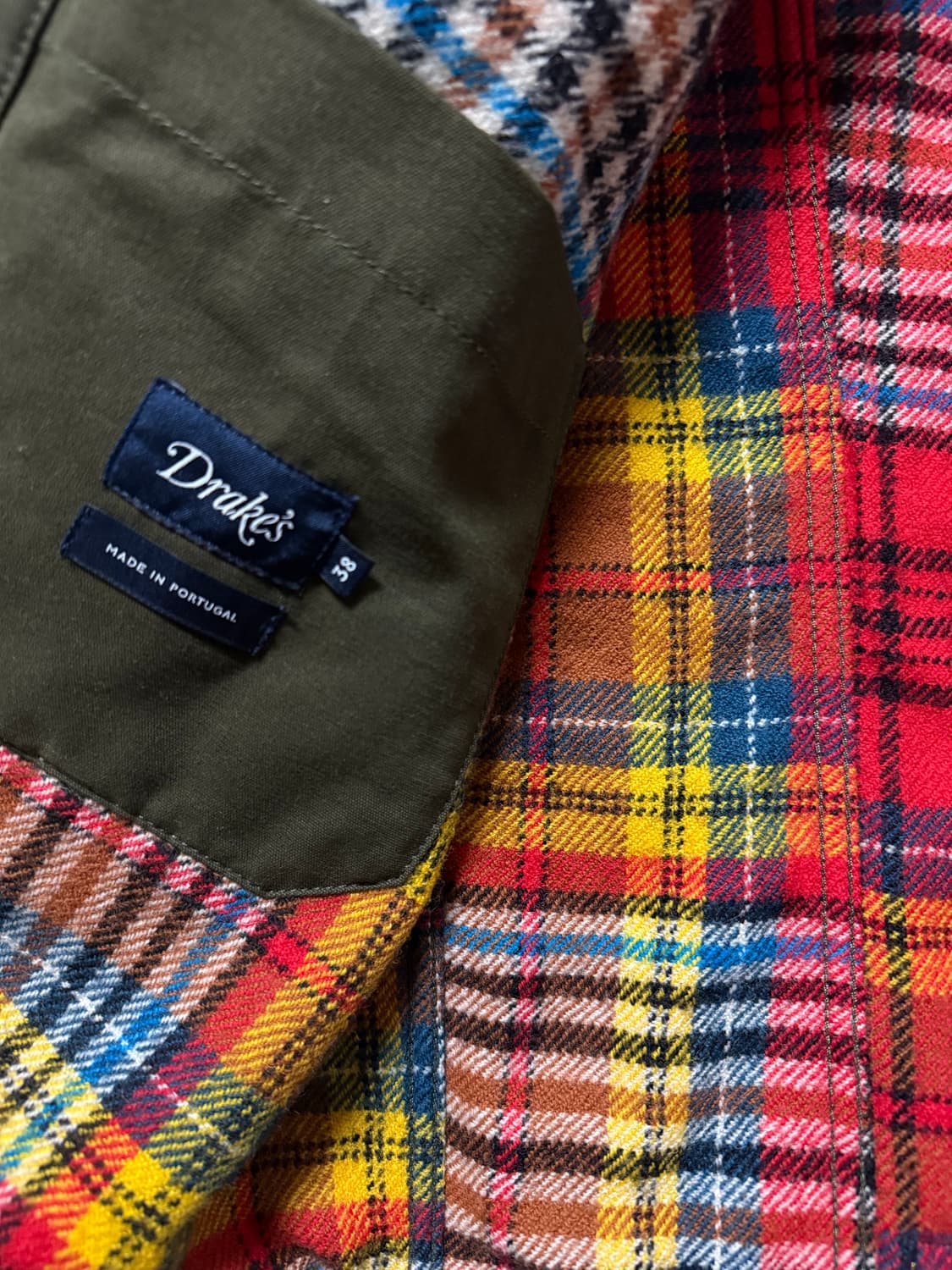 Drake’s trucker jacket olive 드레익스 트러커 자켓 상품이미지5