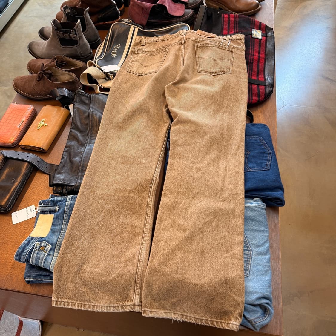 90S 리바이스 브라운 517 부츠컷 USA 38 데님 팬츠 상품이미지1
