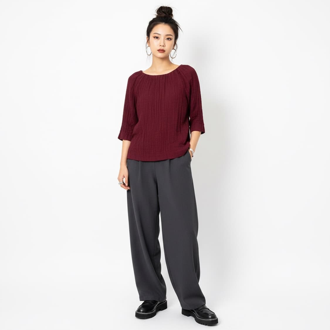 Isabel Marant 이자벨마랑 와인 7부 블라우스 1 (클래식) 상품이미지1