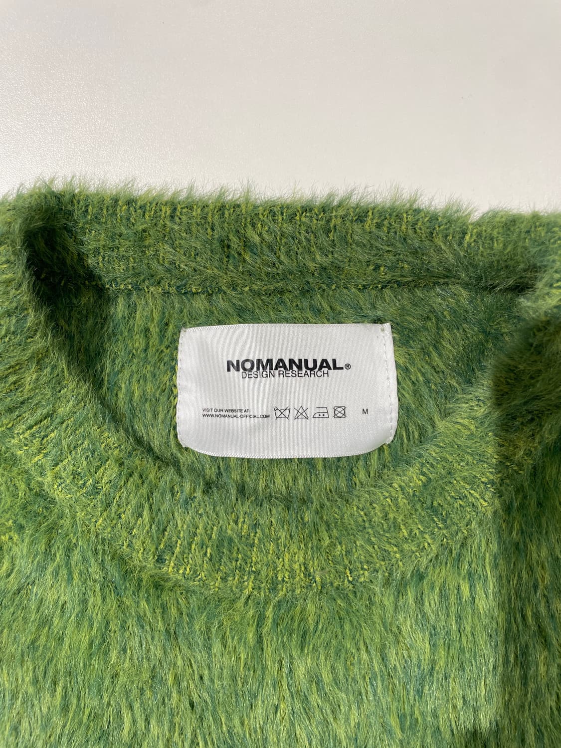 노매뉴얼 그레스 그린 헤어리 크루넥 니트 상품이미지7