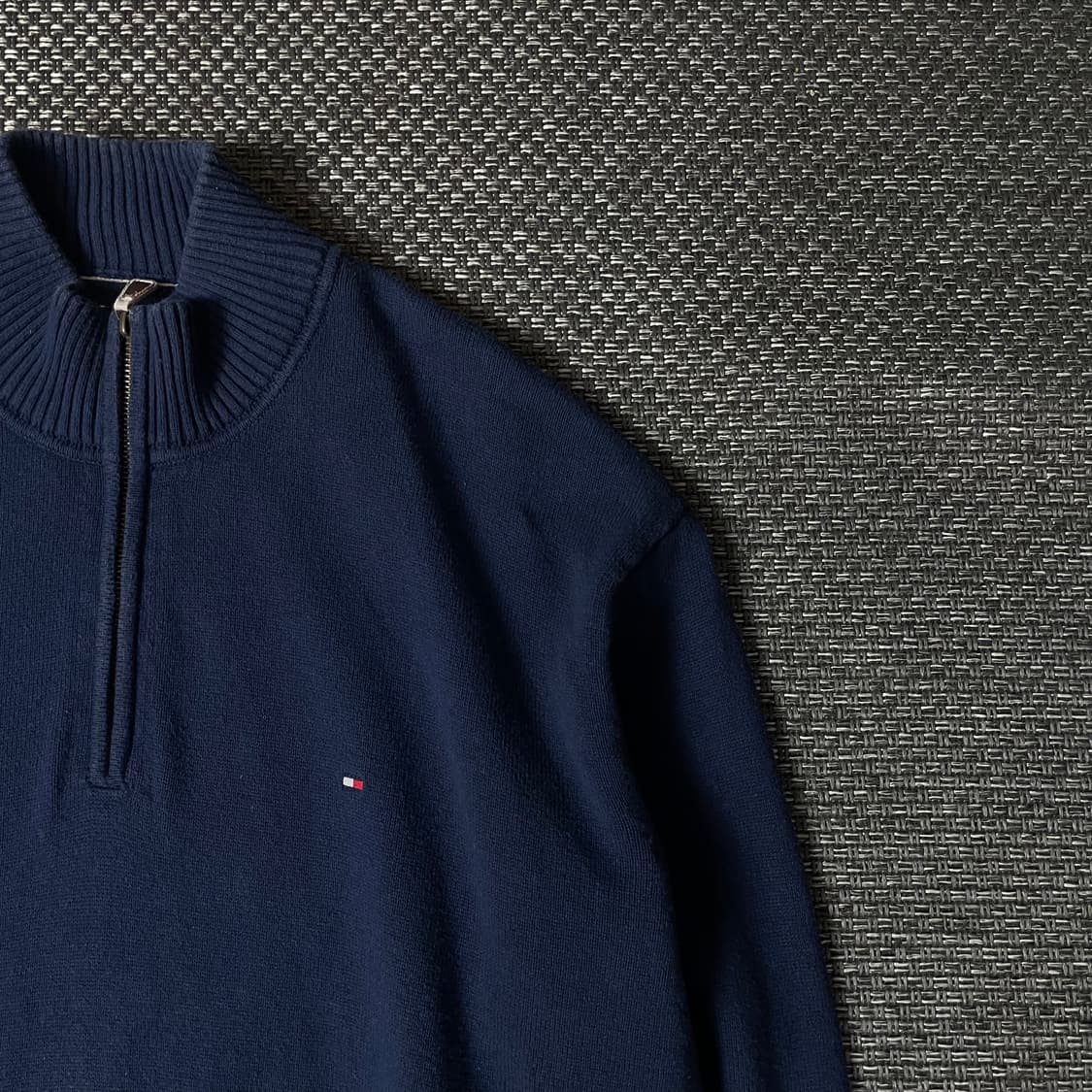 타미힐피거 네이비 반집업 긴팔 니트 XL 상품이미지3