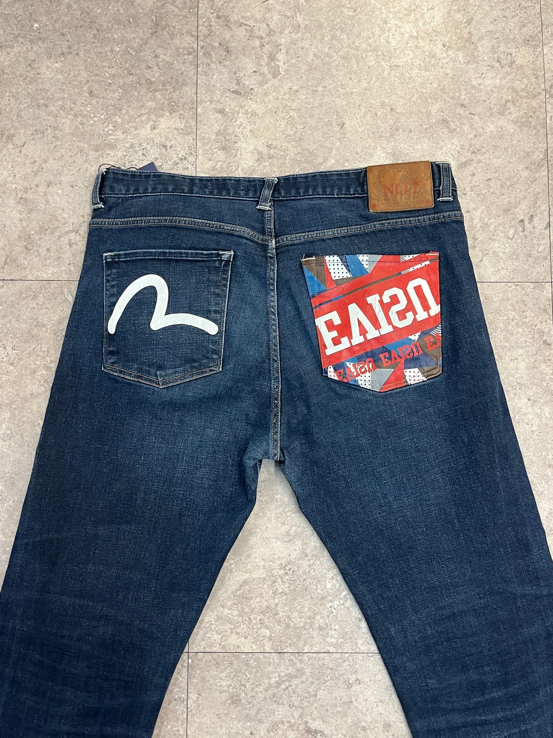 에비수 포켓 프린팅 데님 팬츠 38 #csz4145 상품이미지7