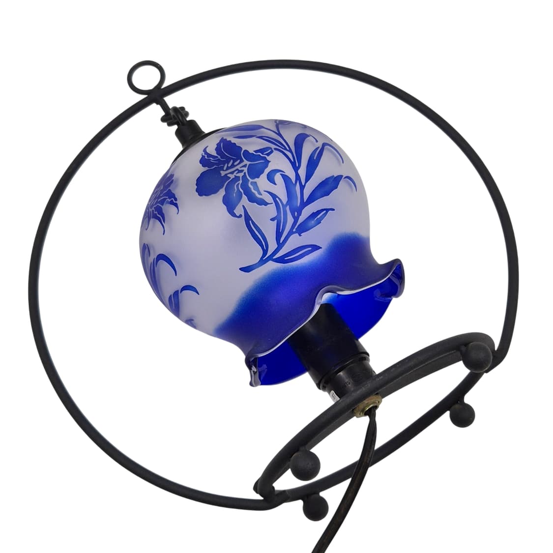 80s 오타루 샌드블라스트 난초 호롱 램프 상품이미지6