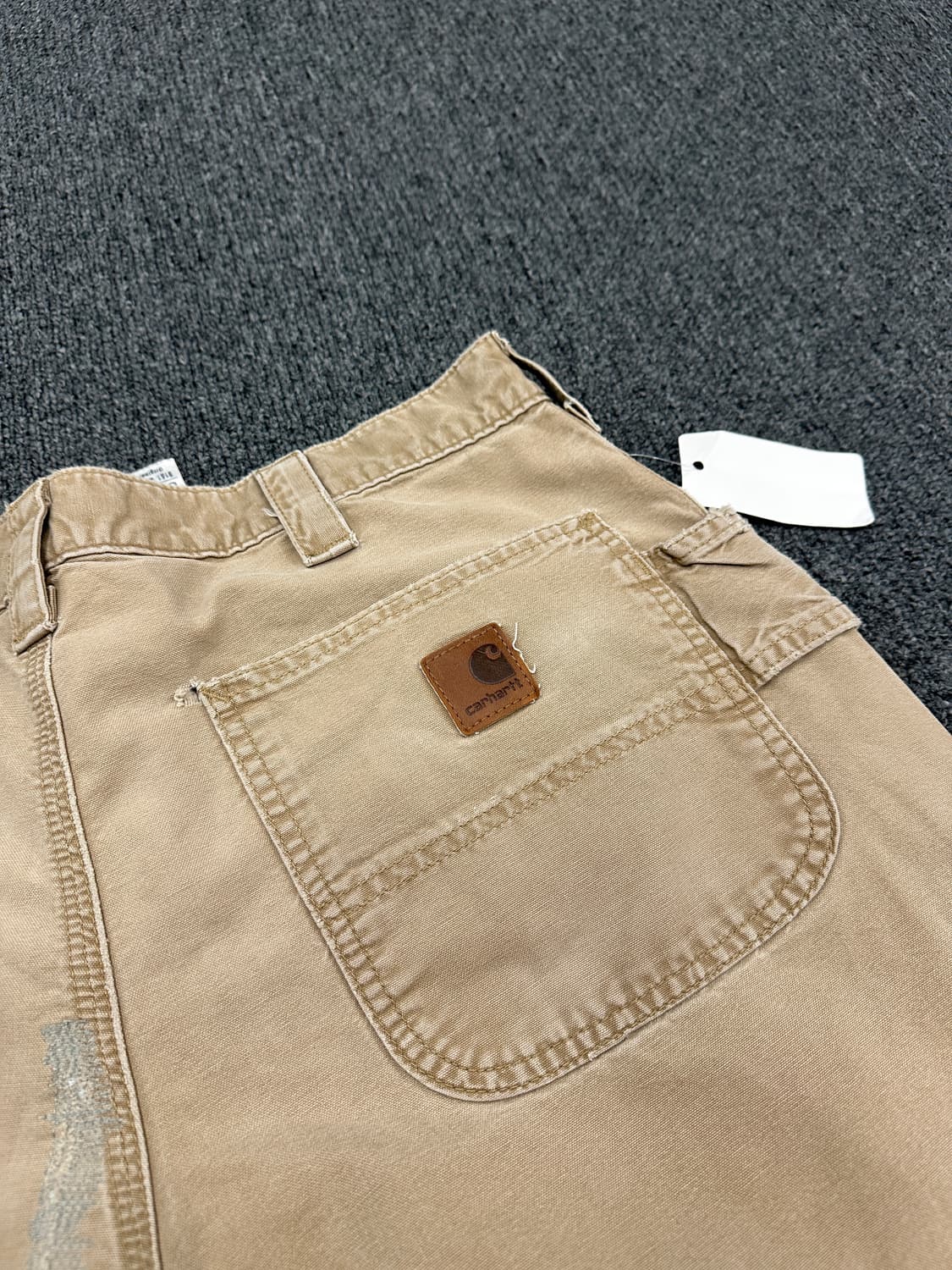 34) 칼하트 싱글니 베이지 워크팬츠 상품이미지5