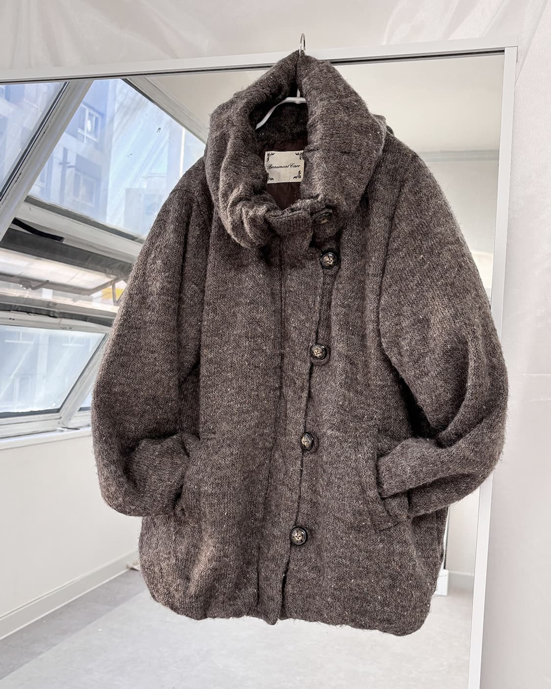 ehon vintage보카시 니트 하이넥 점퍼 상품이미지1