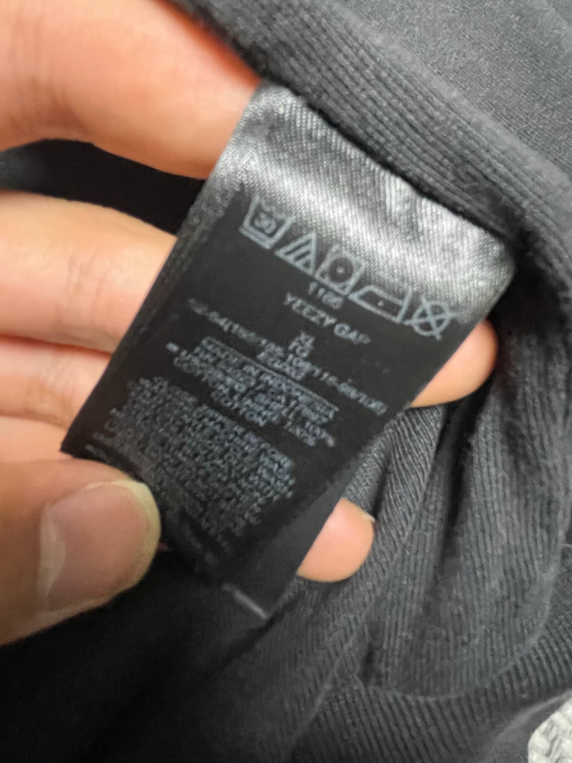 이지 갭 후드집업 블랙 XL 상품이미지5