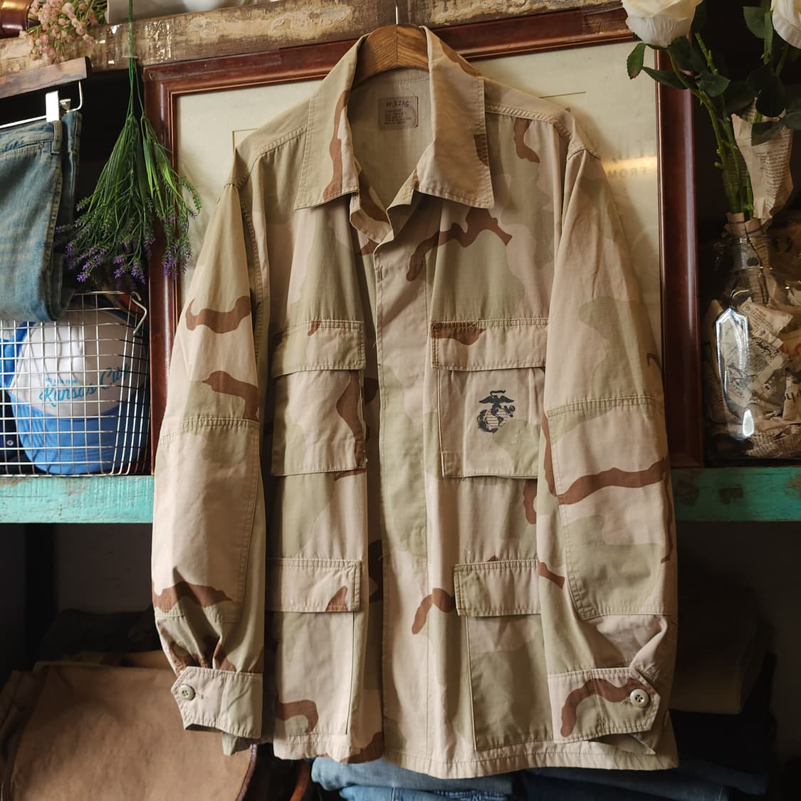 90s 미군 오리지널 사막 삼색 bdu 셔츠자켓 xl 레귤러 상품이미지2