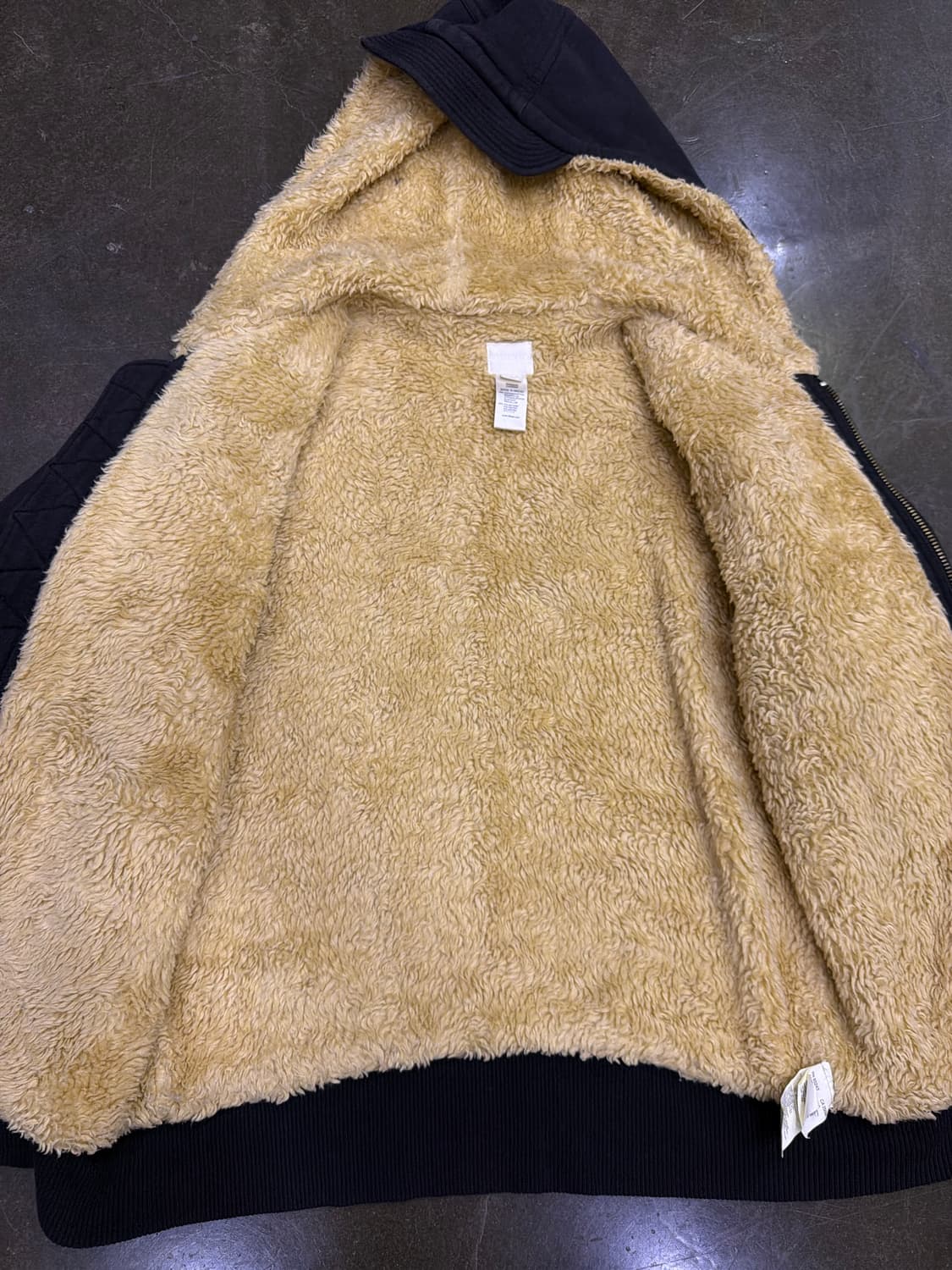 디젤 투웨이 쉐르파 퍼 후드 집업 자켓 XL 상품이미지9