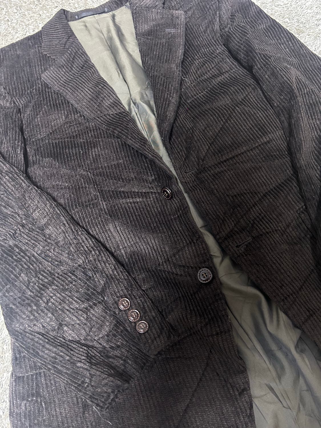 일제 코듀로이 블레이저 사이즈 105~110 상품이미지2