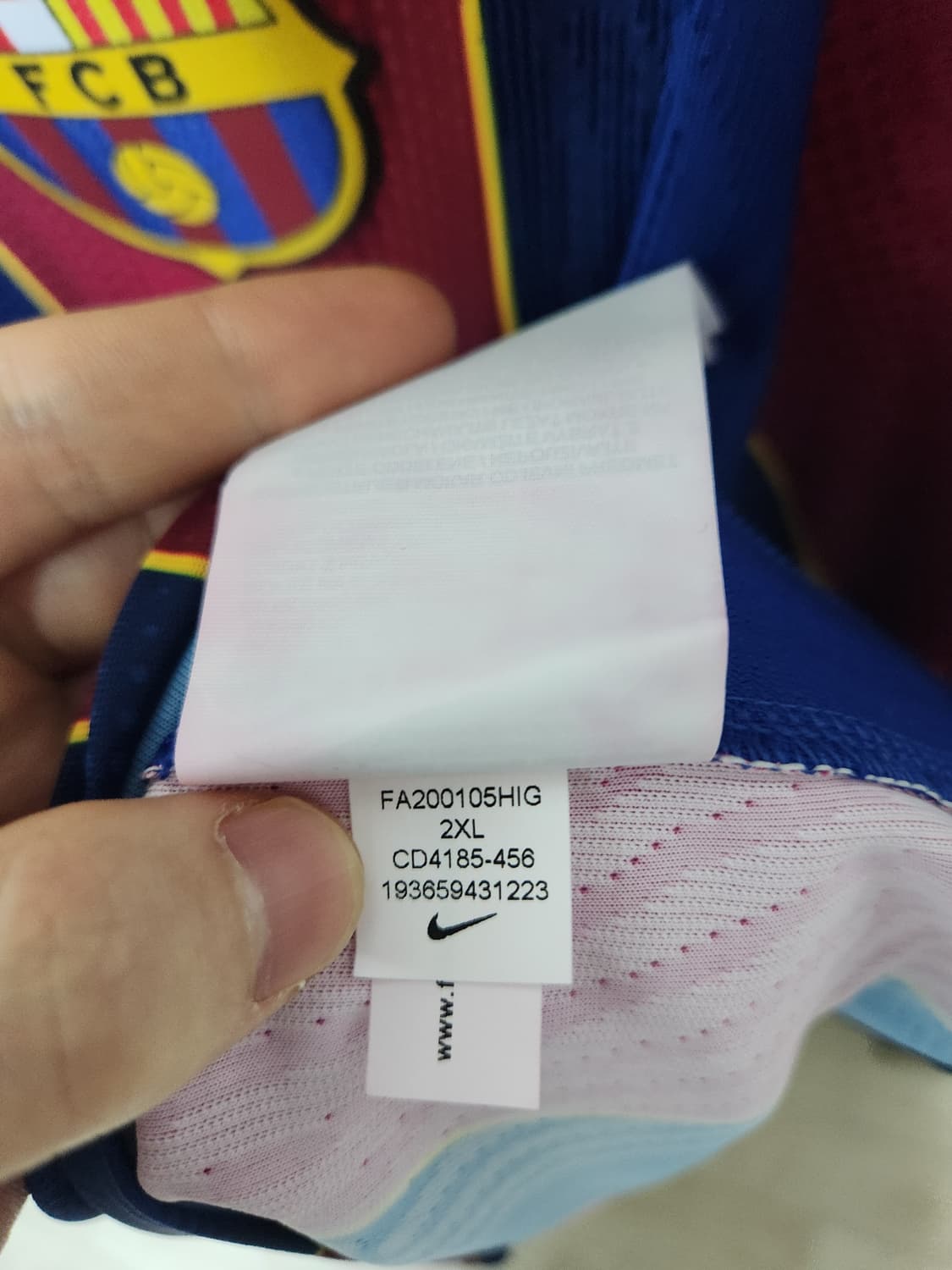 [해외 2XL] 20-21 바르셀로나 홈 어센틱 상품이미지4