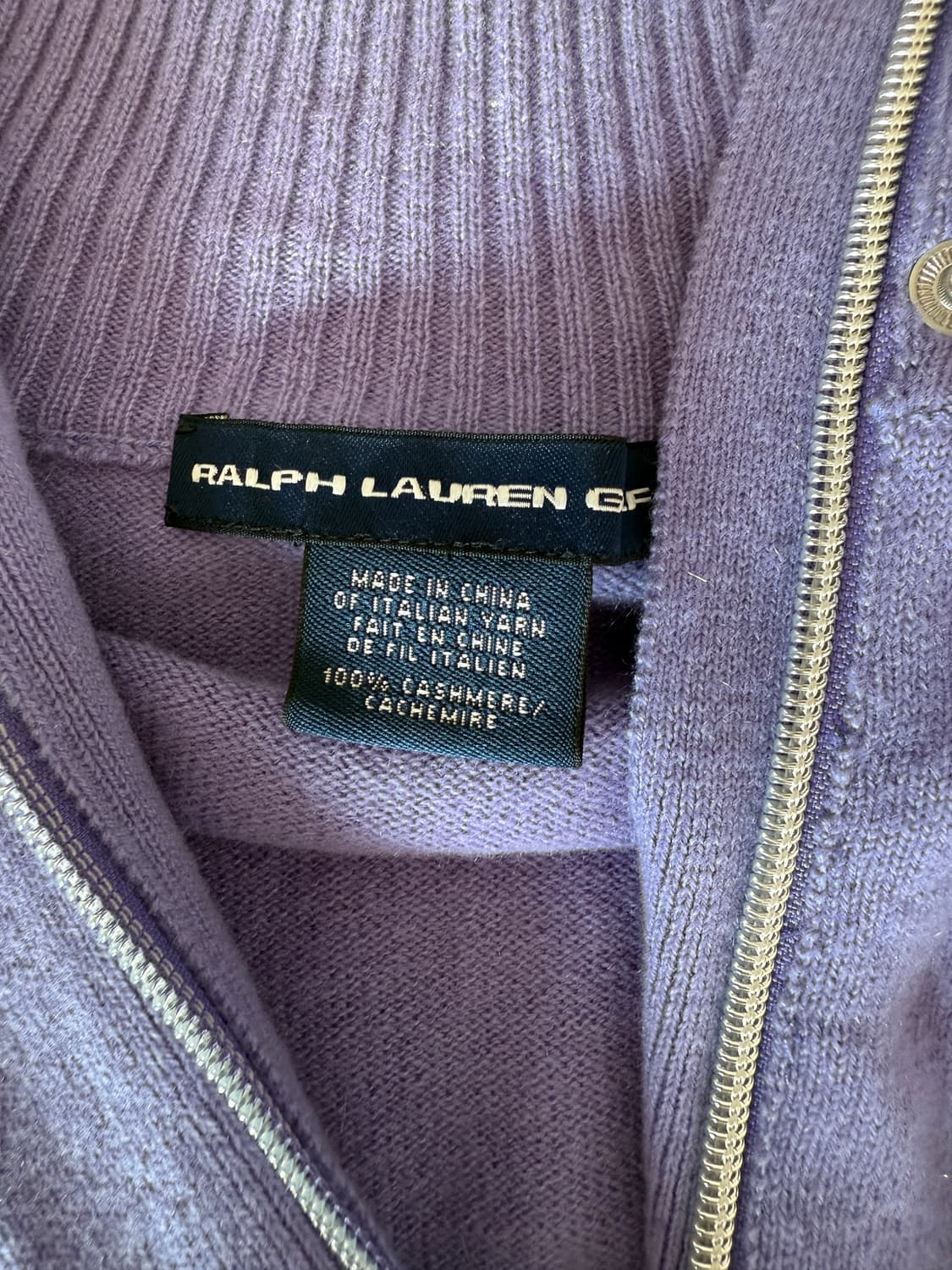 랄프로렌 골프(RALPH LAUREN GOLF) 캐시미어 니트 집업 상품이미지7