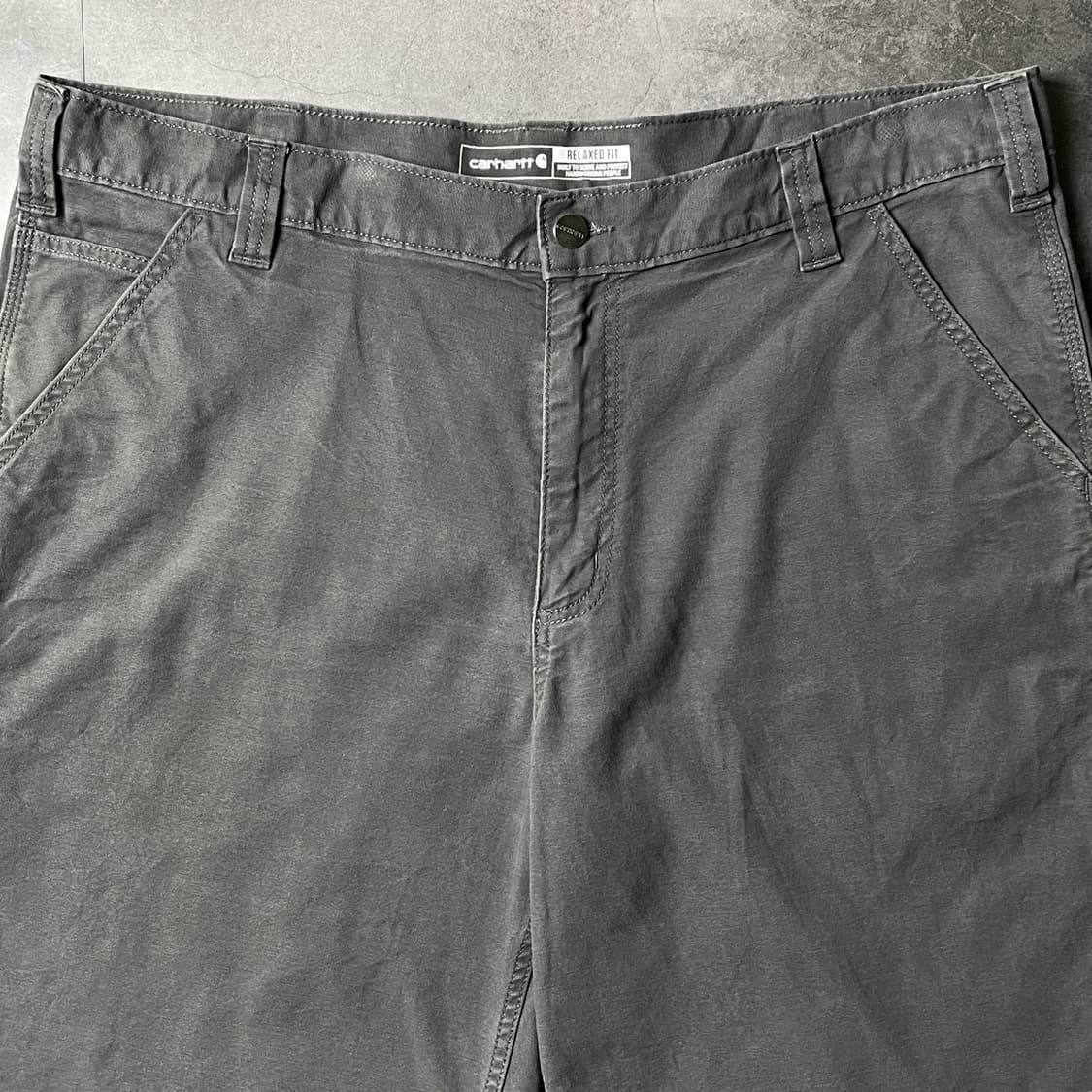 CARHARTT 칼하트 그레이 유틸리티 워크 하프팬츠 A01053 상품이미지2