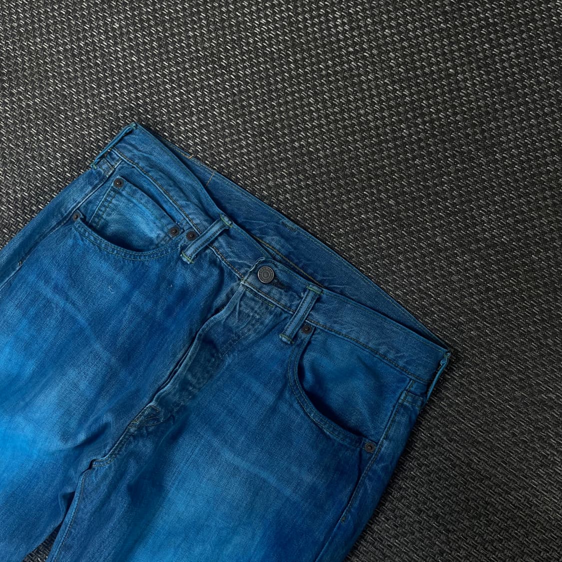(32) 리바이스 501 코발트블루 버튼플라이 데님 팬츠 상품이미지3