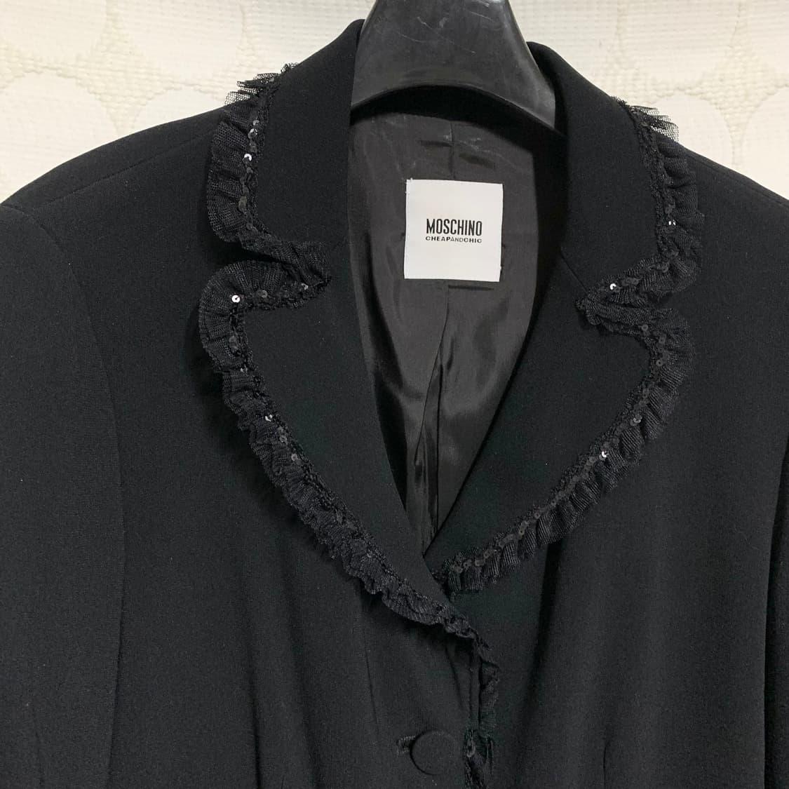 Moschino 스팽글 레이스 프릴 셋업 상품이미지4