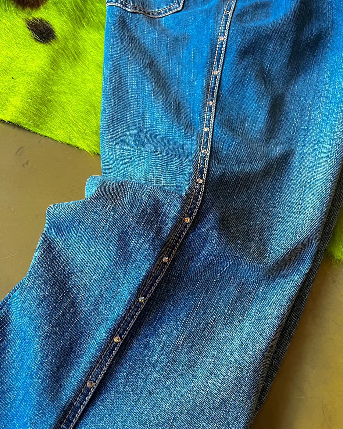 Old ESCADA Archive Boot-Cut Cubic Jeans 상품이미지7