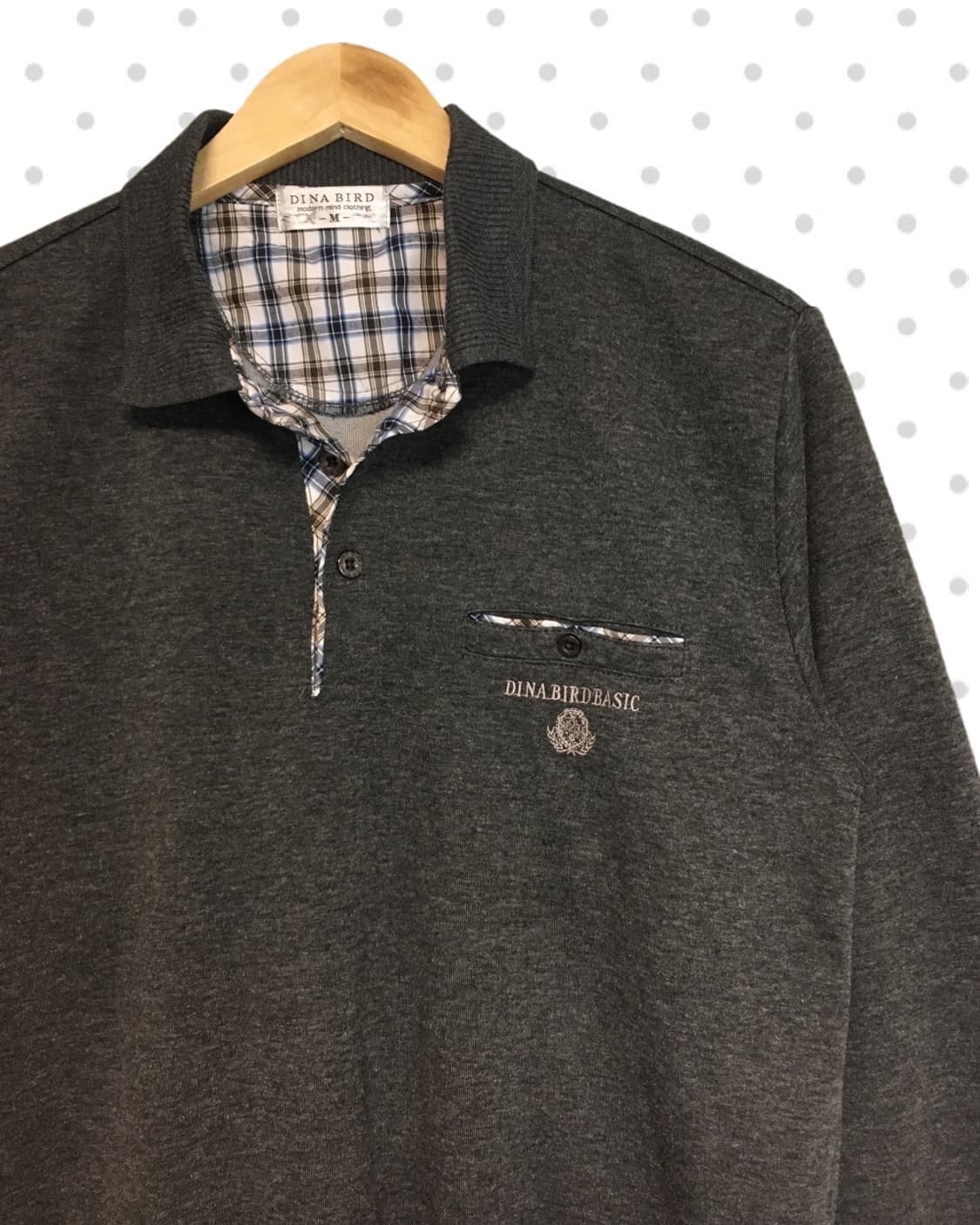 vintage preppy mood sweatshirt charcoal 상품이미지9