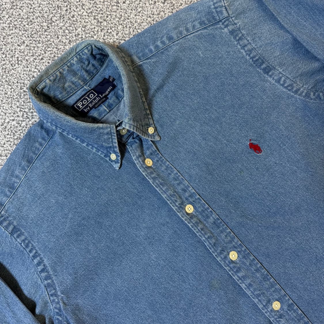 90s 폴로 랄프로렌 데님 셔츠 여성용 상품이미지1