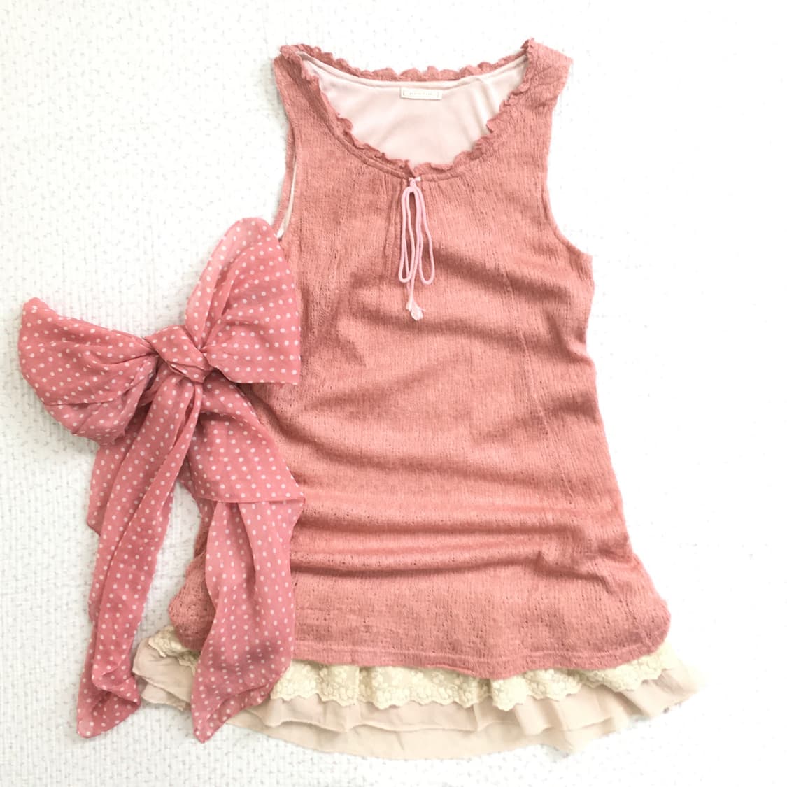 JPN/ 모리걸원피스 레이어드미니원피스 슬리브리스미니원피스 갸루원피스 상품이미지1