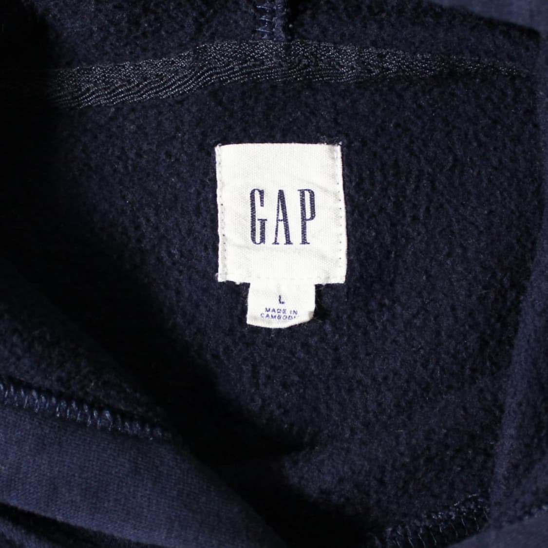 GAP 갭 네이비 기모 후드티  상품이미지4