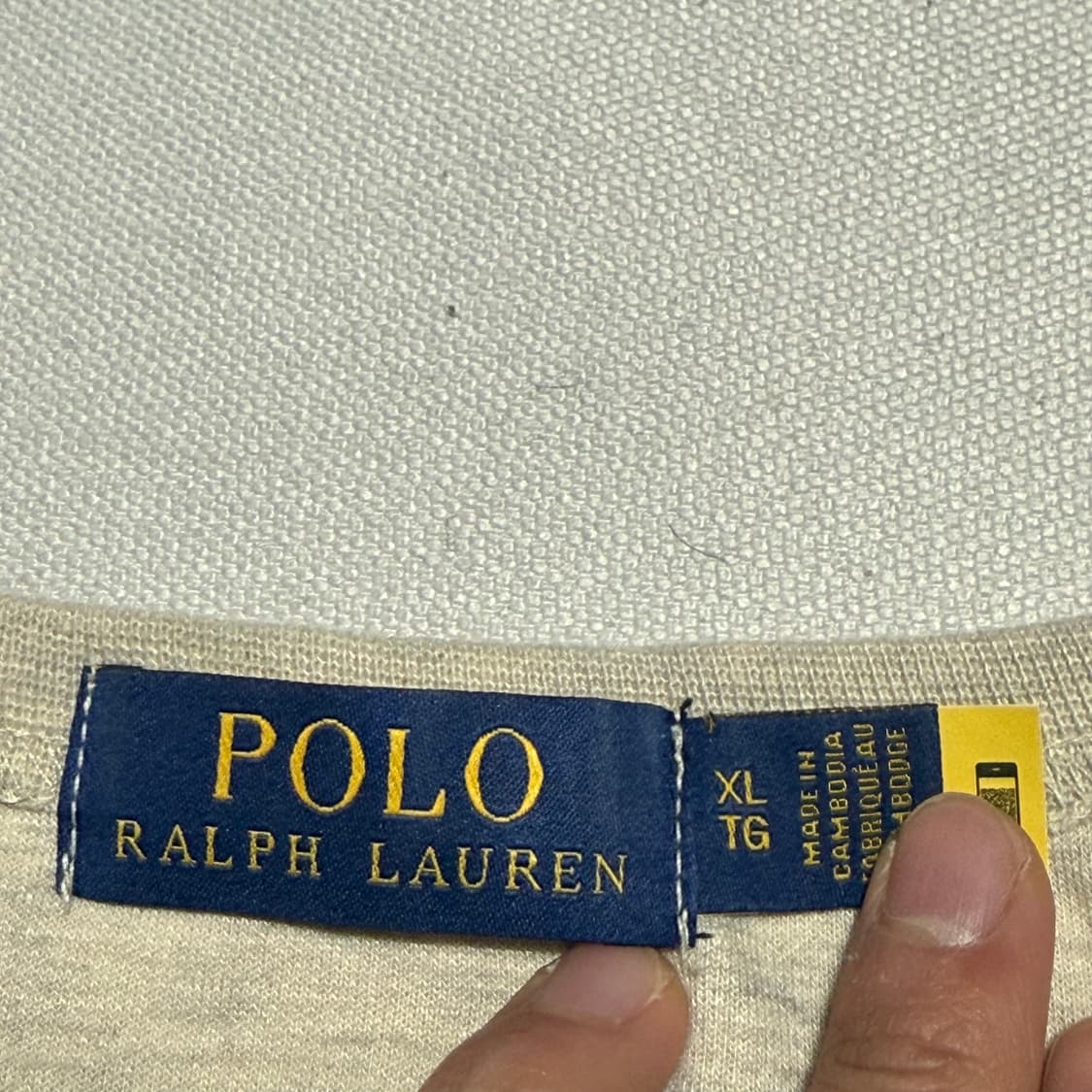 XL 폴로랄프로렌 아이보리 맨투맨 상품이미지4