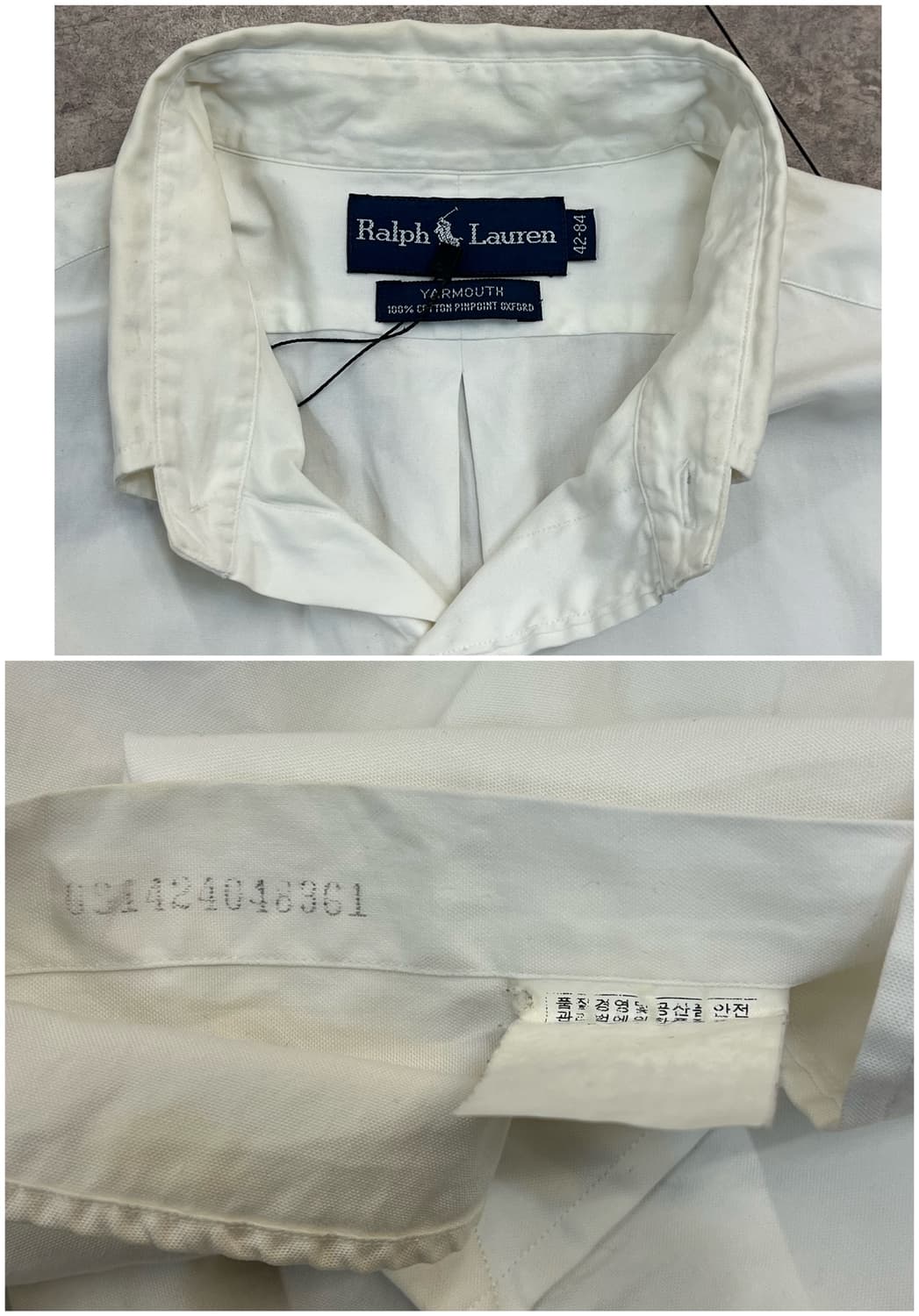 폴로 랄프로렌 셔츠 화이트 #csz3019 상품이미지2