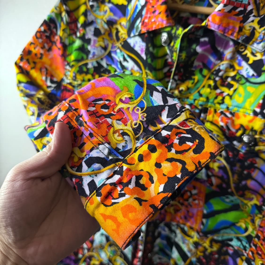 베르서스 베르사체 남성 패턴 블루종 자켓 48 (남성 95-슬림 100) 상품이미지4