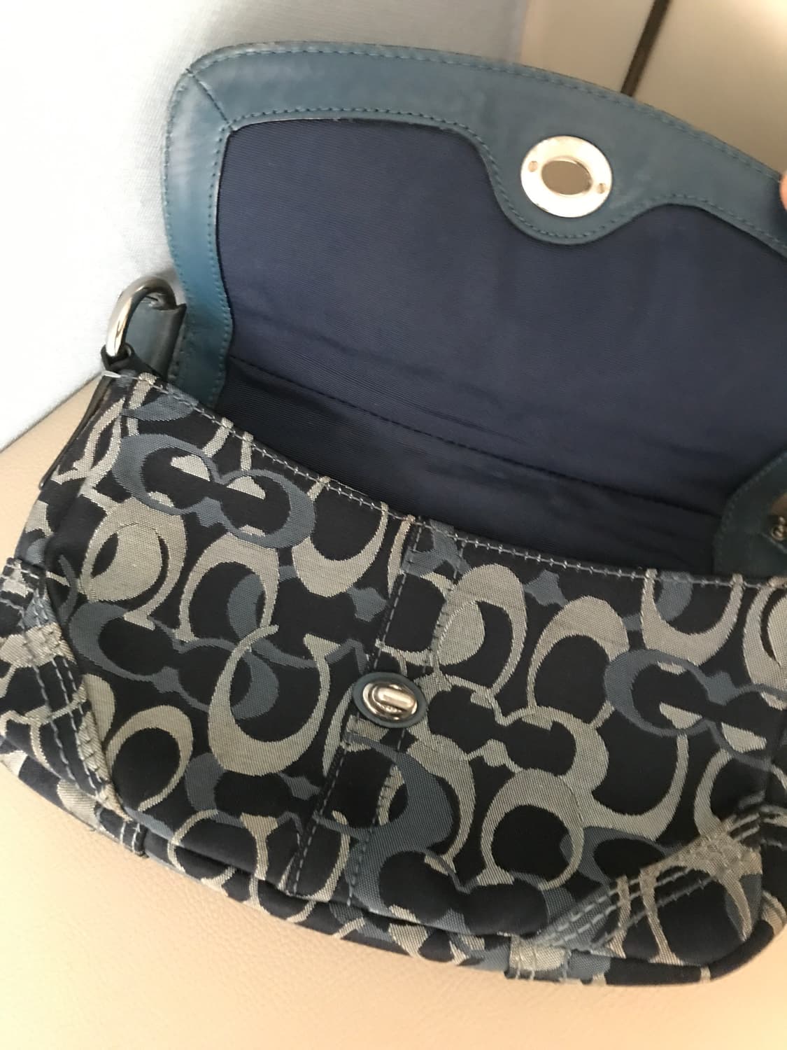 코치 데님 무드 숄더백 토트백 상품이미지5