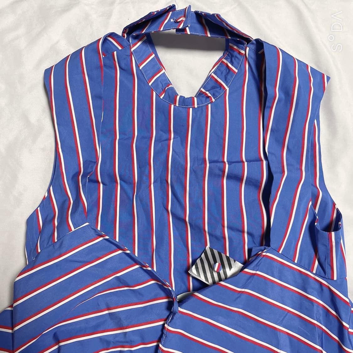 오프화이트 스트라이프 트임 원피스 42 상품이미지2