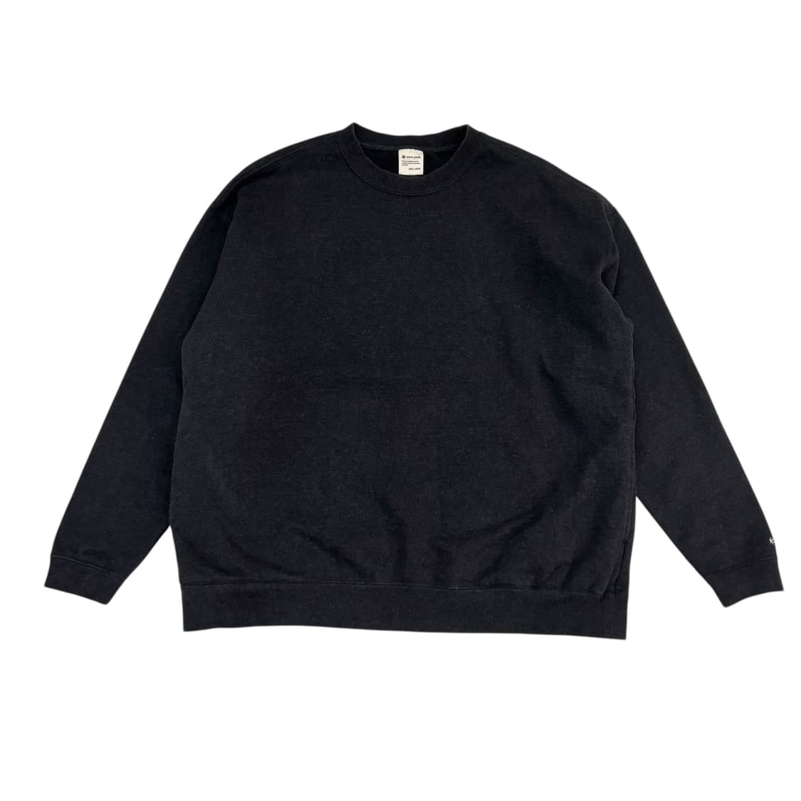 스노우피크 챠콜 리사이클드 코튼 스웻셔츠 상품이미지1