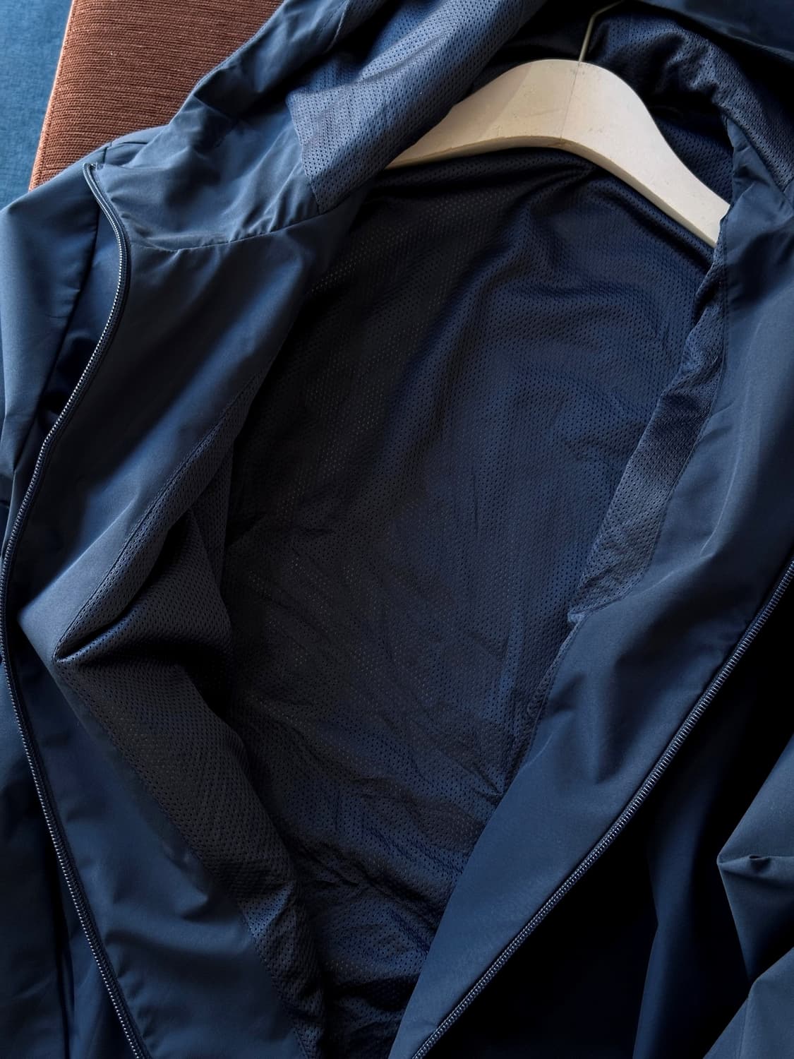 Washed poly panel design wind parka 상품이미지7