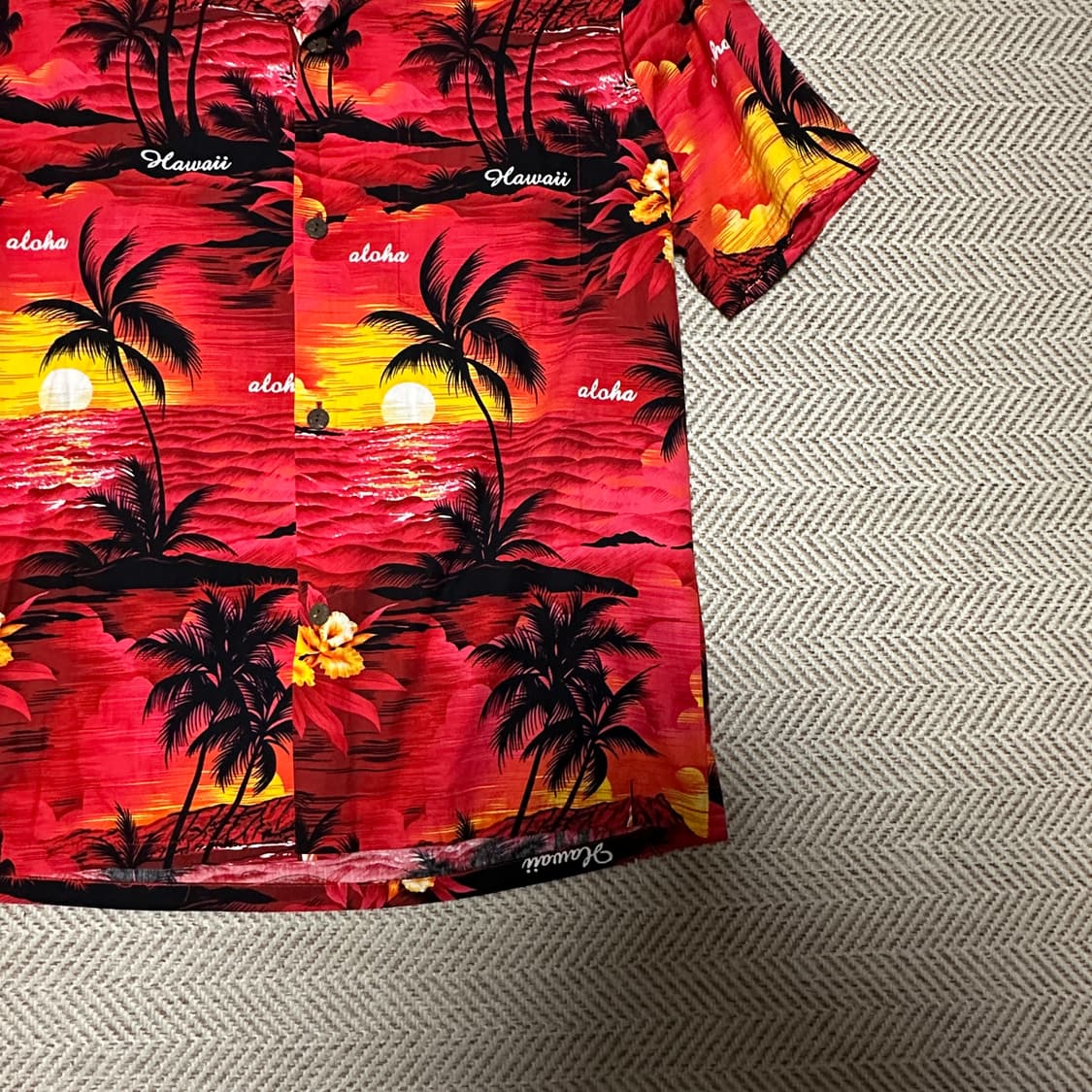 VINTAGE usa made hawaiian shirt 상품이미지4