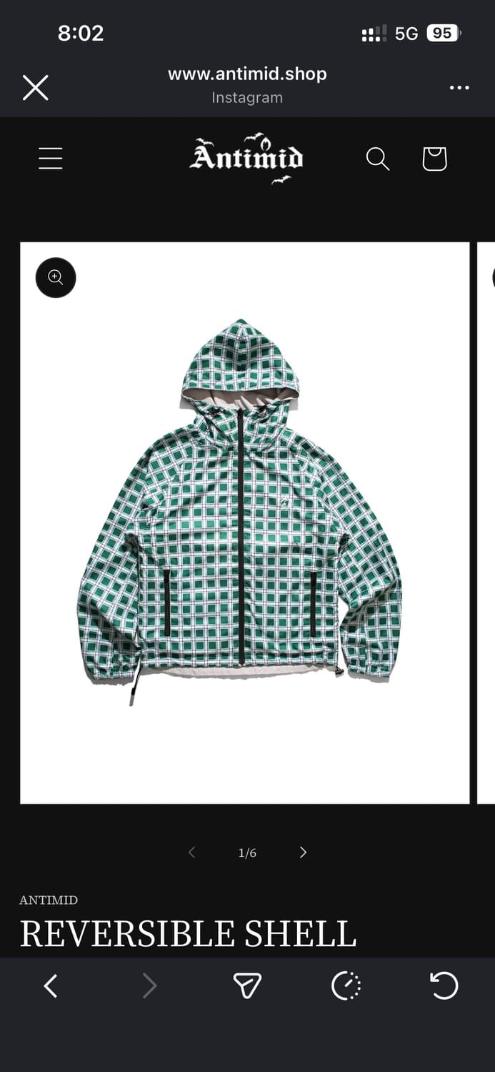 안티미드 바람막이 M 새상품 상품이미지1