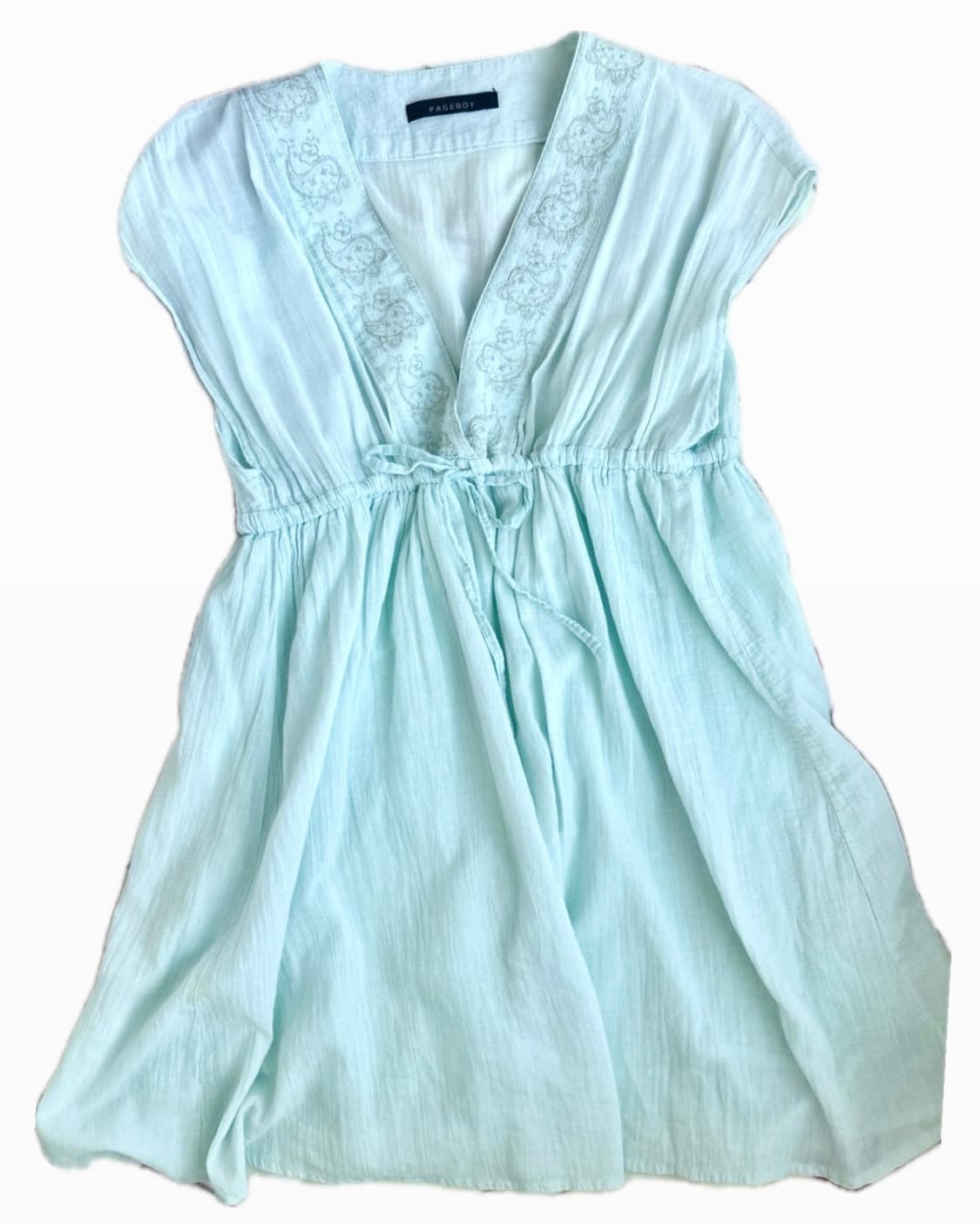 보헤미안 민트 레이어드 원피스 상품이미지2