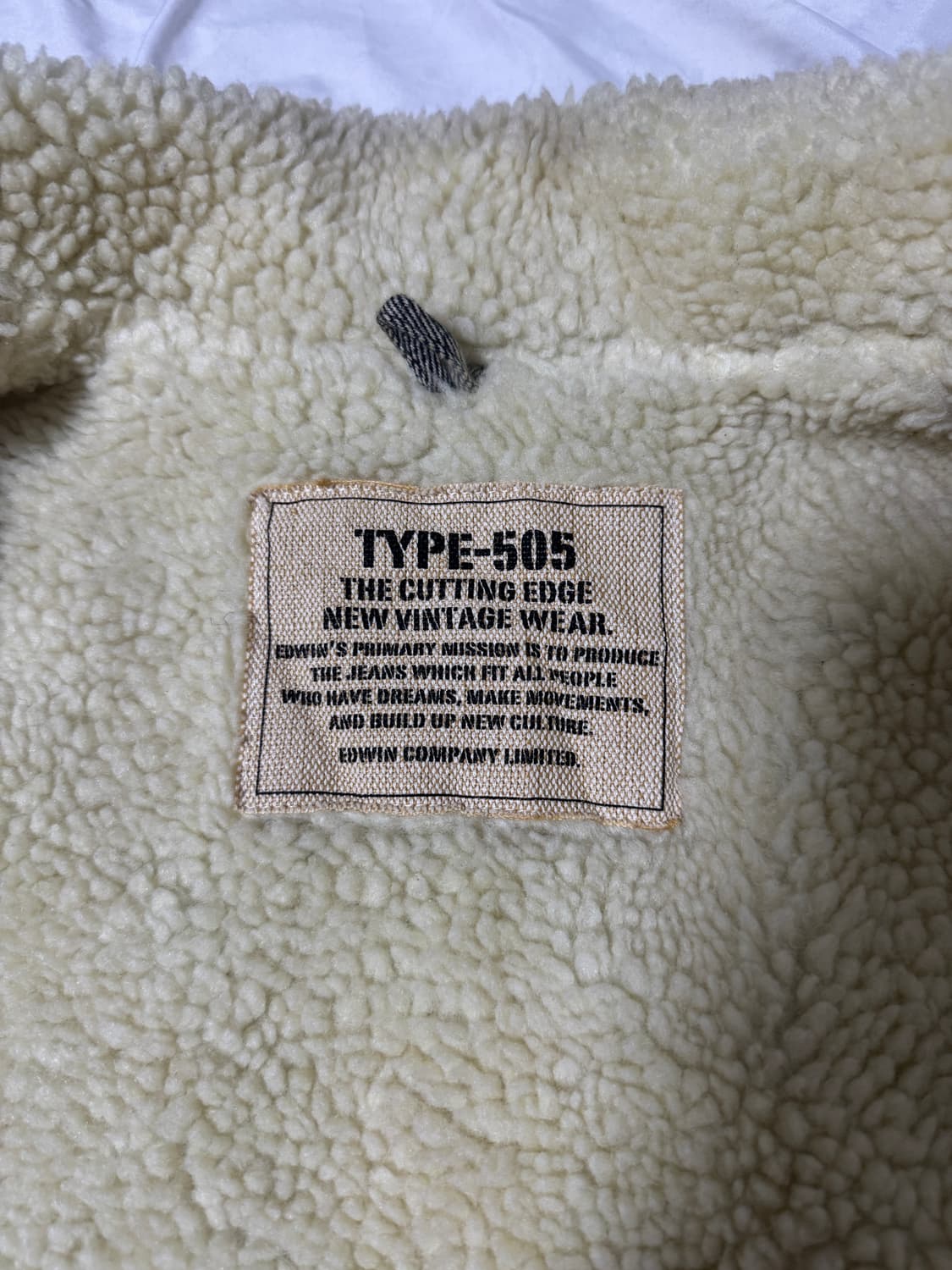 에드윈 체크 쉐르파 시어링 자켓 상품이미지6