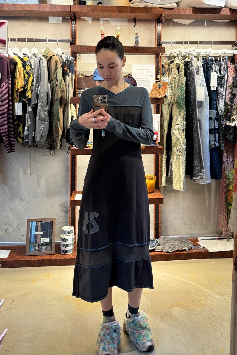 Cop Copine dress “Straight 23” Blue 상품이미지5