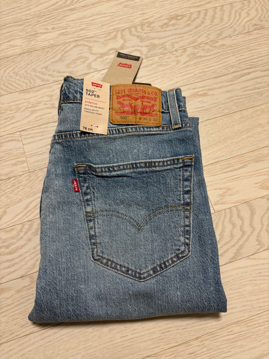 [새상품] 리바이스 502 레귤러 테이퍼 스트레치 진 30/32 상품이미지7