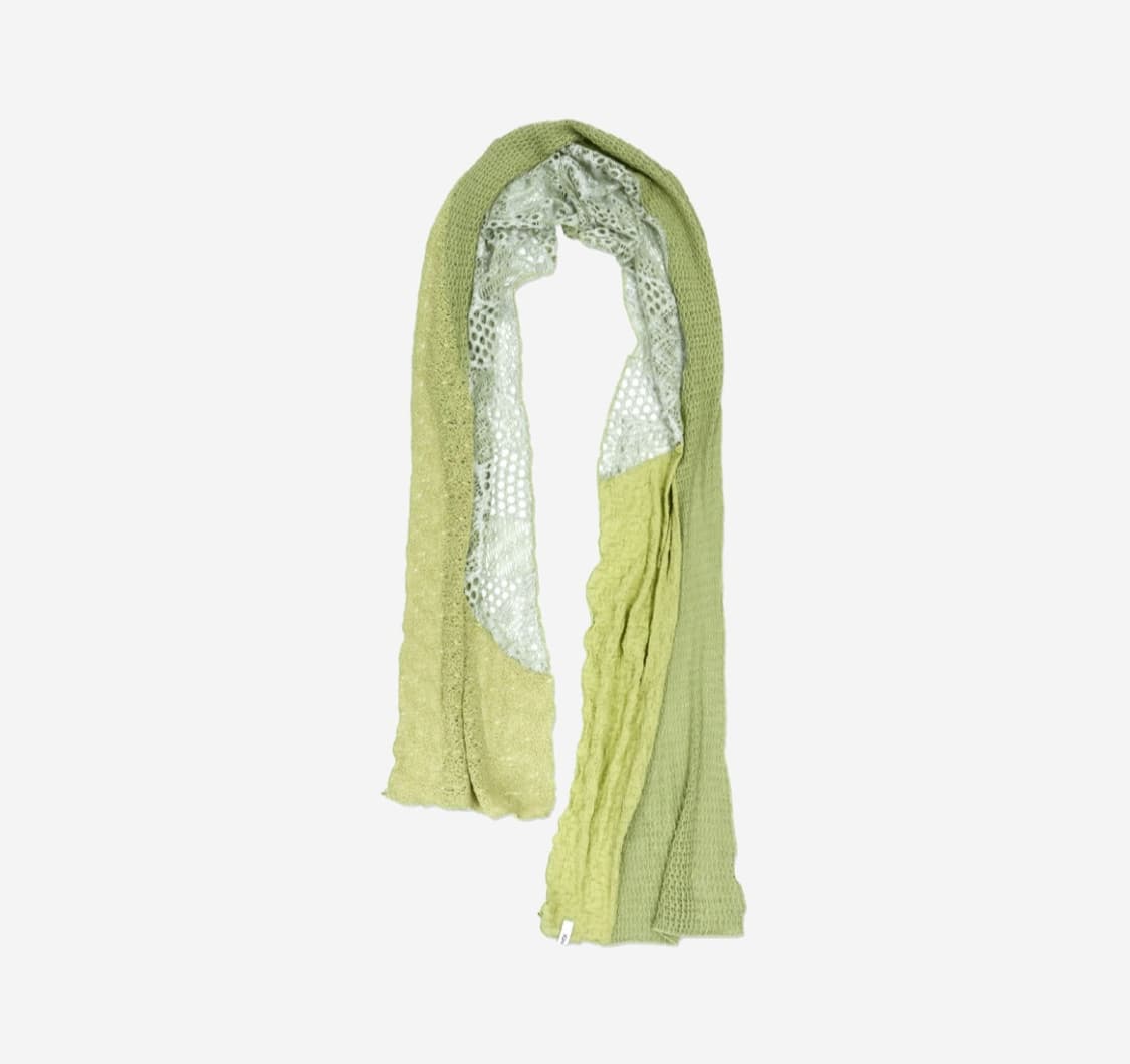 [OS] Leaf scarf lime 상품이미지1