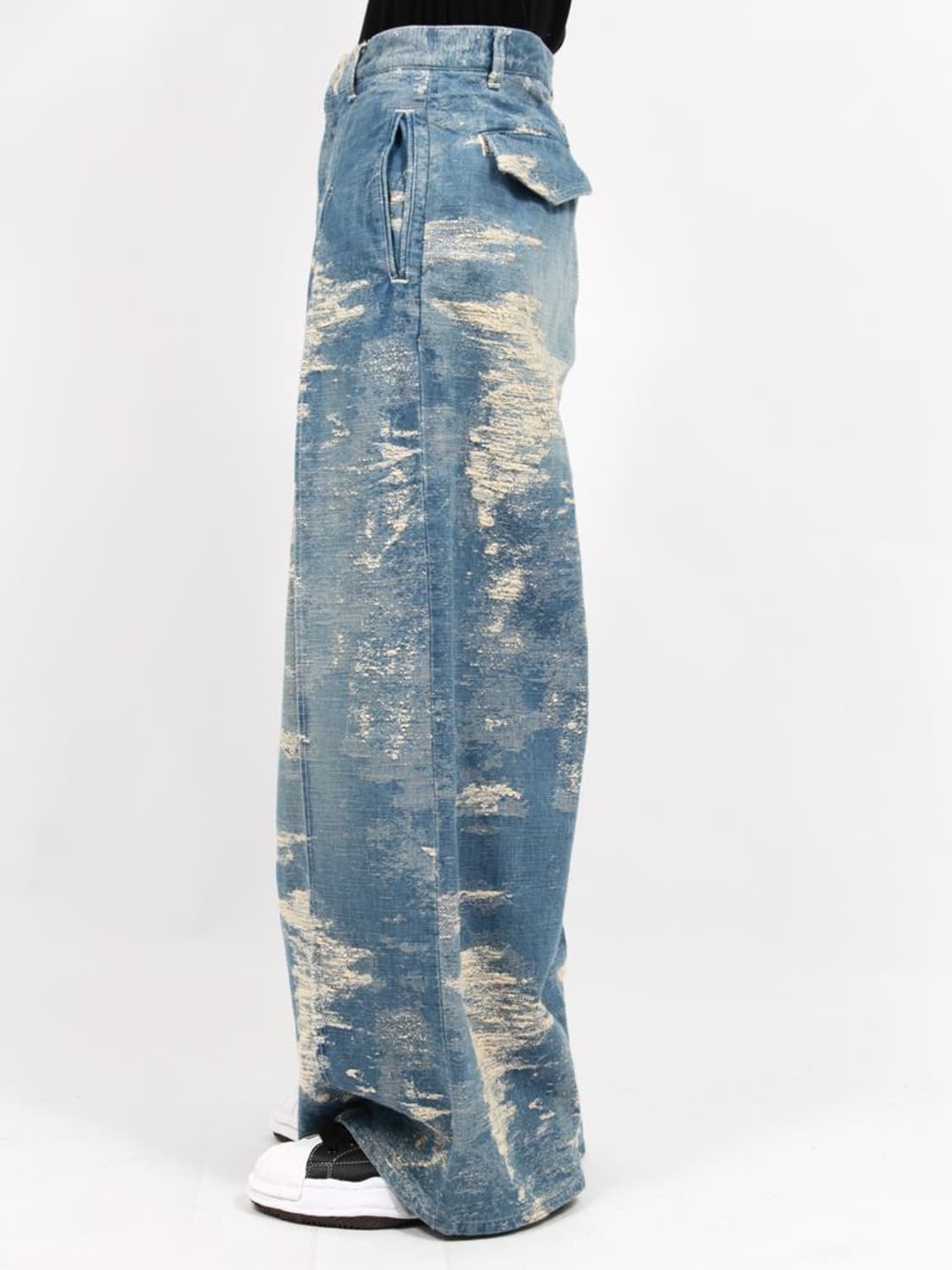 새상품 TAAKK 인디고 데님 와이드 슬랙스 3사이즈 상품이미지7