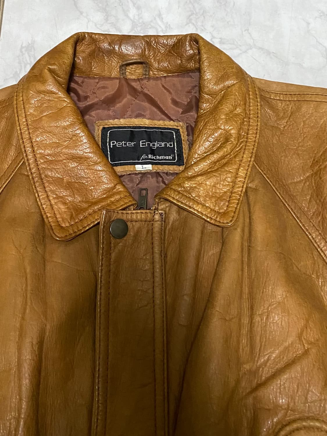 빈티지 가죽 자켓 사이즈 100 상품이미지2