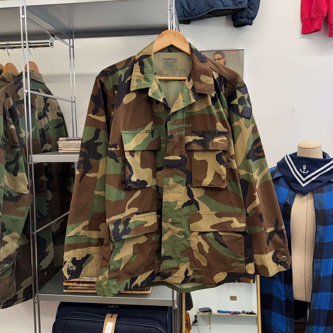 US Army 미군 우드랜드 카모 셔츠 자켓 (L)  상품이미지2