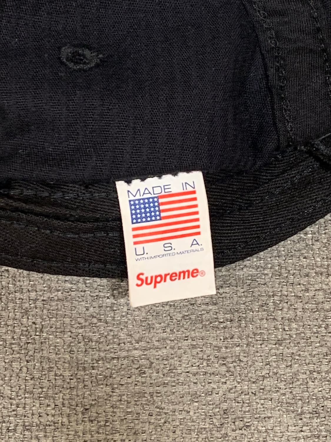 슈프림 박스로고 코듀로이 캠프캡 블랙 상품이미지4